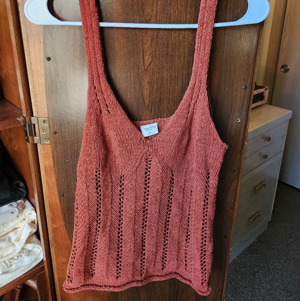 Abercrombie & Fitch Knit Tank Top - Rust